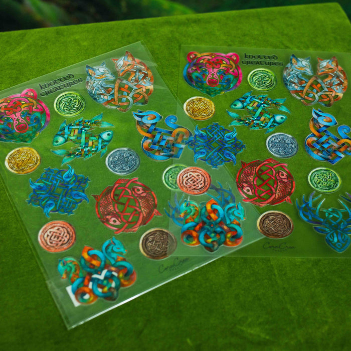 CoraCreaCrafts Knotted Creatures Sticker Sheet