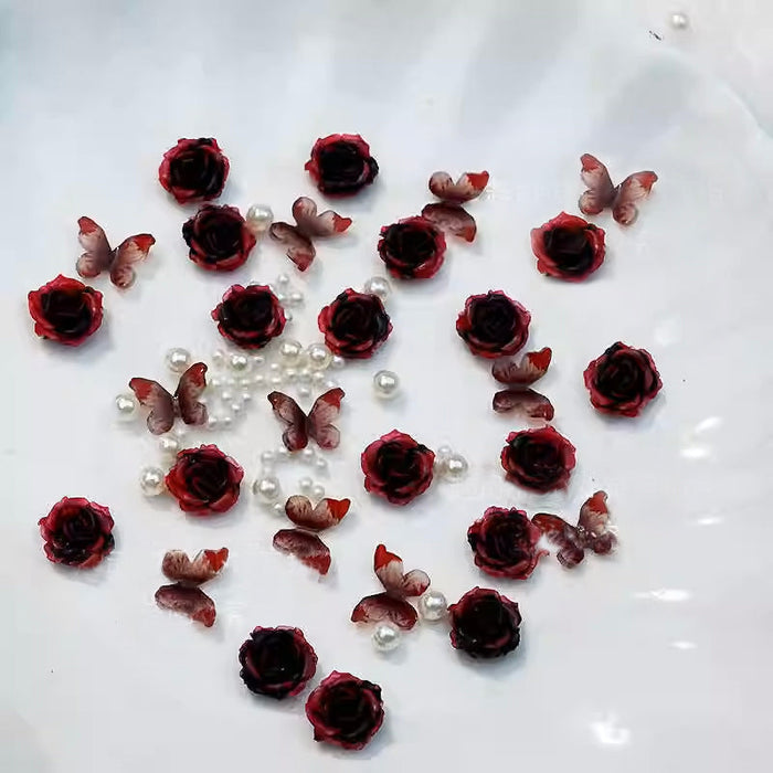 CoraCreaCrafts Red Rose Trinkets