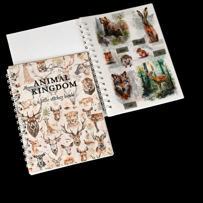 Atlas Stationers - CoraCreaCrafts Sticker Book - Animal Kingdom - Stickers