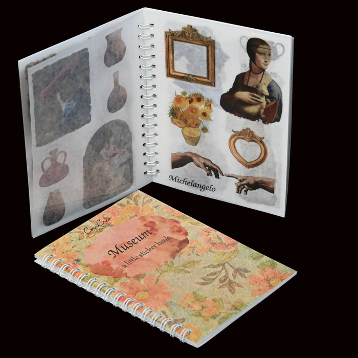 Atlas Stationers - CoraCreaCrafts Sticker Book - Museum - Stickers