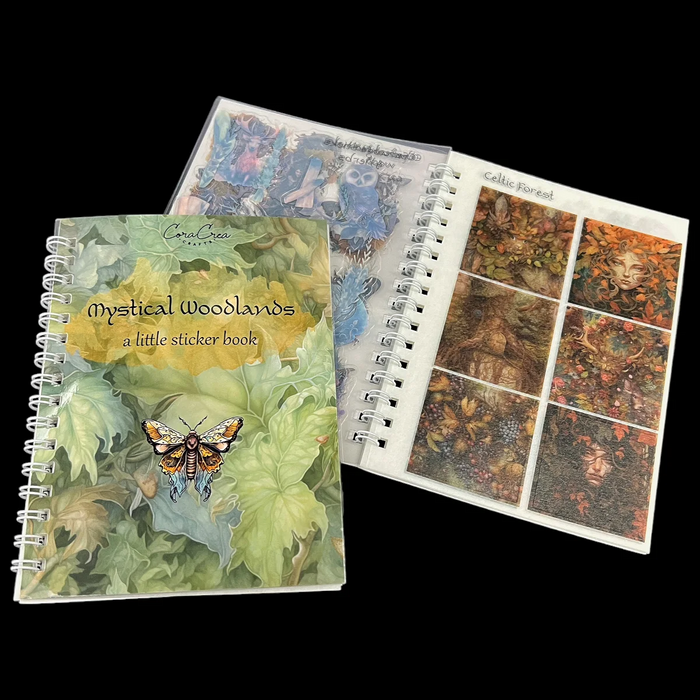 Atlas Stationers - CoraCreaCrafts Sticker Book - Mystical Woodlands - Stickers