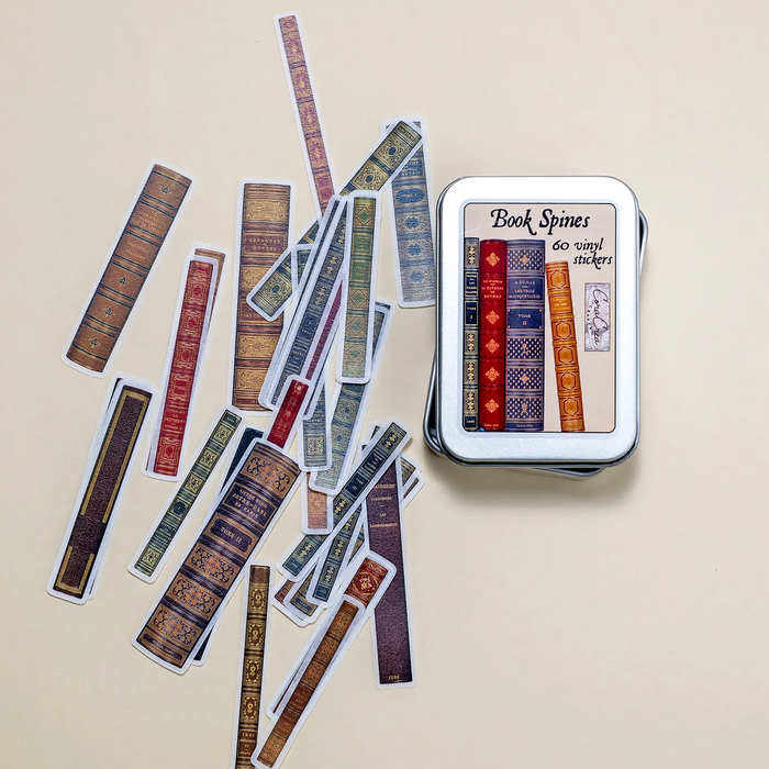 Atlas Stationers - CoraCreaCrafts Sticker Box - Book Spines - Stickers