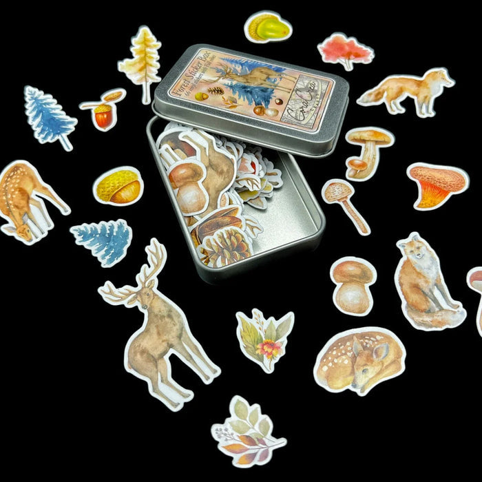 Atlas Stationers - CoraCreaCrafts Sticker Box - Forest - Stickers