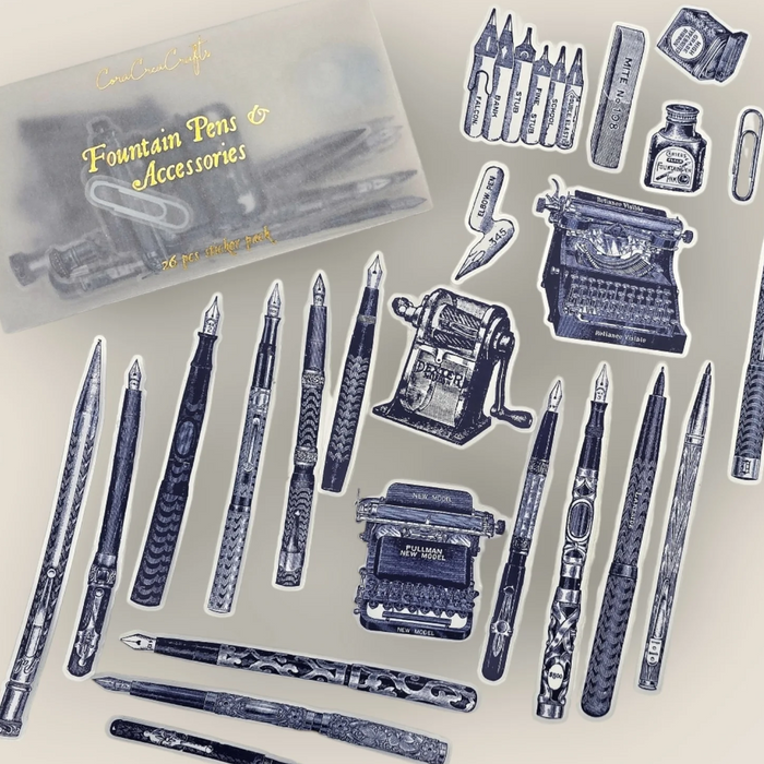 Atlas Stationers - CoraCreaCrafts Sticker Pack - Fountain Pens & Accessories - Stickers - Image 2