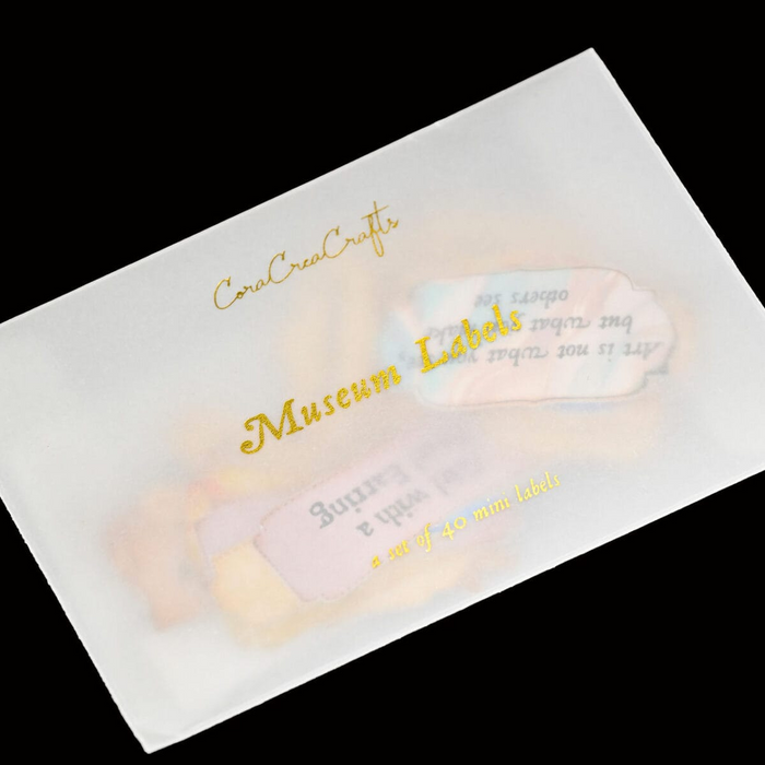 Atlas Stationers - CoraCreaCrafts Sticker Pack - Museum Labels - Stickers - Image 2