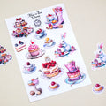 Atlas Stationers - CoraCreaCrafts Sticker Sheet - Alice's Tea Party - Stickers