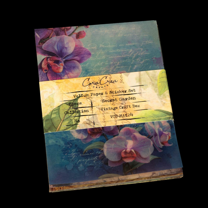 Atlas Stationers - CoraCreaCrafts Sticker & Vellum Paper Set - Secret Garden - Stickers - Image 3