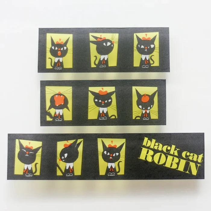 Cozyca | Kuroneko Design Washi Tape A Hundred Faces
