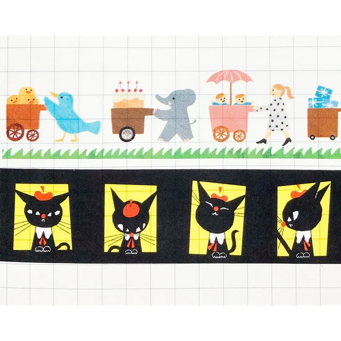 Cozyca | Kuroneko Design Washi Tape A Hundred Faces