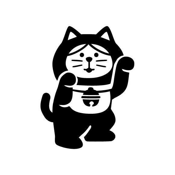 Decole | Sello Fukumono Maneki Neko Black
