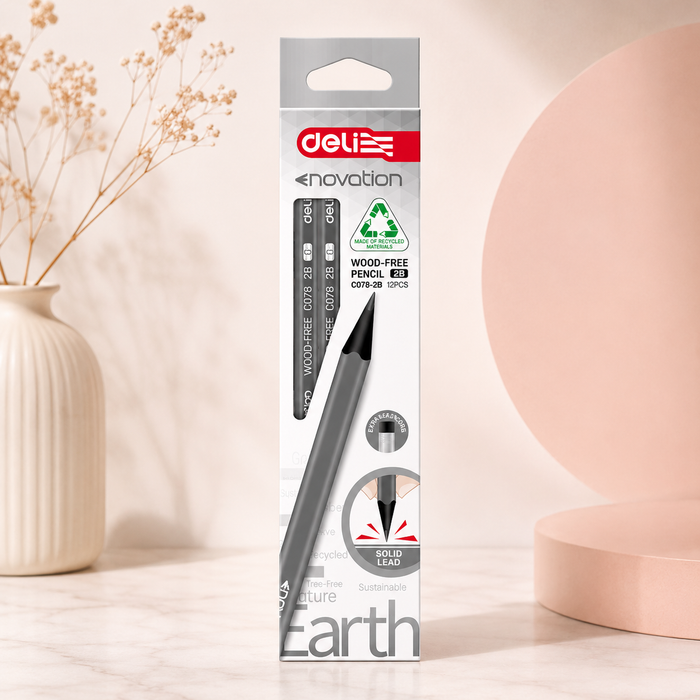Deli Enovation HB Pencils | Pack of 12 | Imported