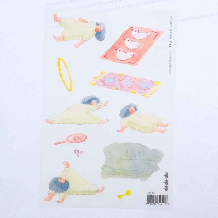 Dodolulu | Pegatinas Transferibles Some Lazy Exercises