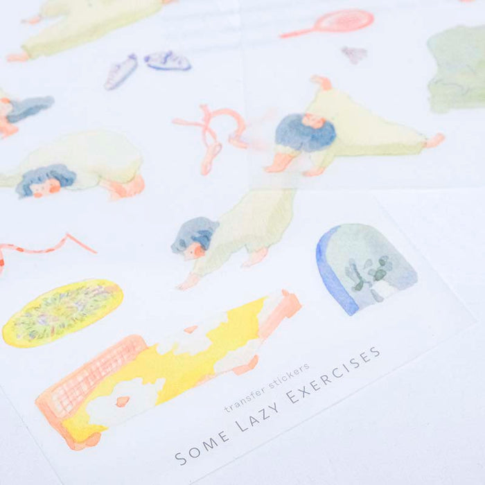 Dodolulu | Pegatinas Transferibles Some Lazy Exercises