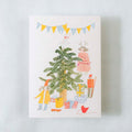 Dodolulu | Tarjeta de Navidad Decorating The Christmas Tree