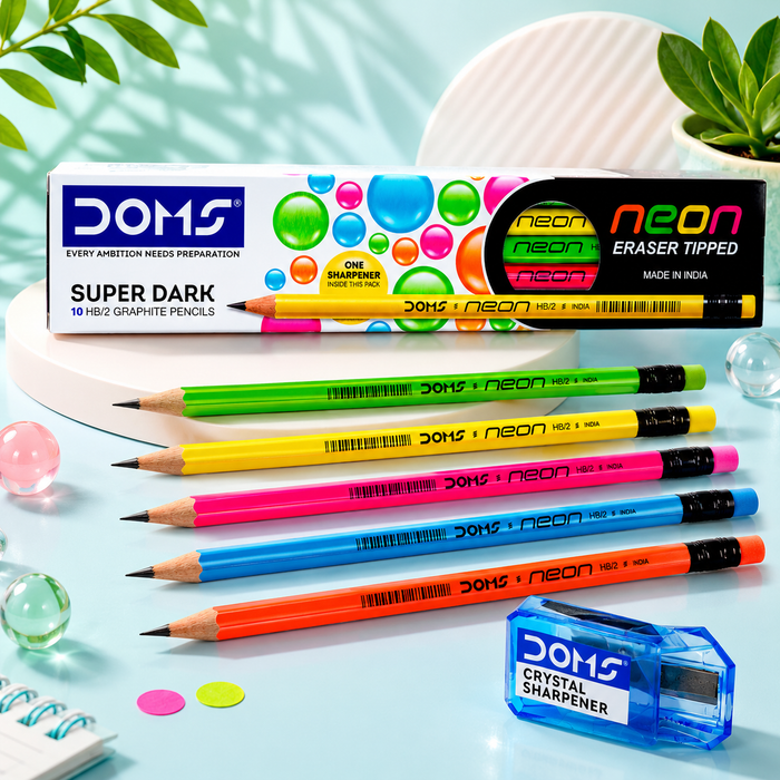 DOMS Neon Pencils | Pack of 10