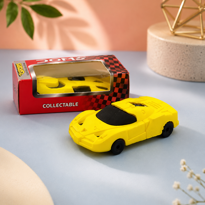 DOMS Sports Car Shaped Eraser – Pack of 5