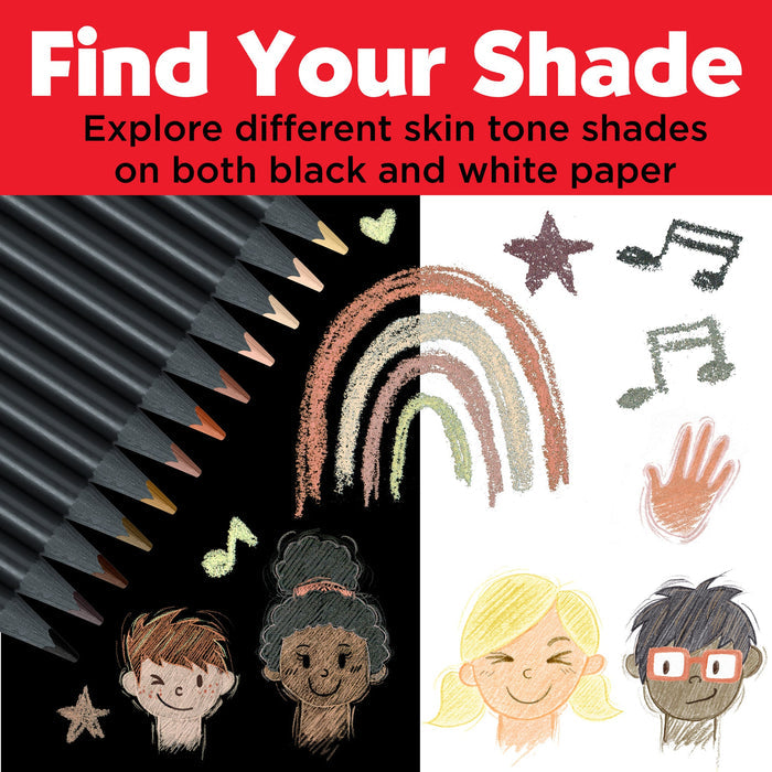 Faber-Castell Black Edition Skin tones Color Pencils - 12 pack