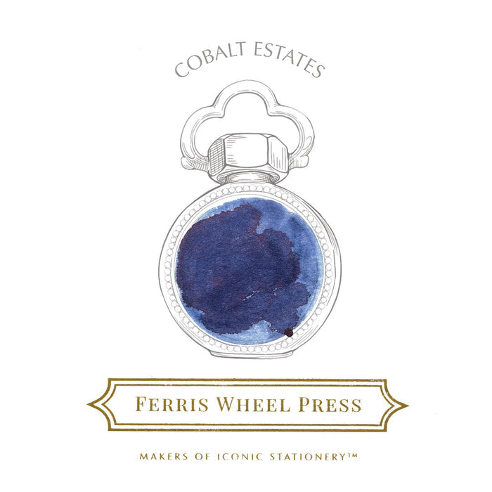 Ferris Wheel Press - Cobalt Estates - 38ml Bottled Ink (Special Edition)