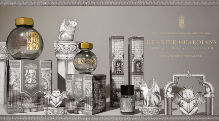 Ferris Wheel Press Bestiary Series - Granite Guardians - 20ml bottled Ink (Special Edition)