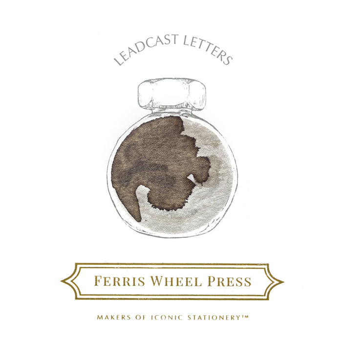 Ferris Wheel Press Leadcast Letters - 38ml Bottled Ink