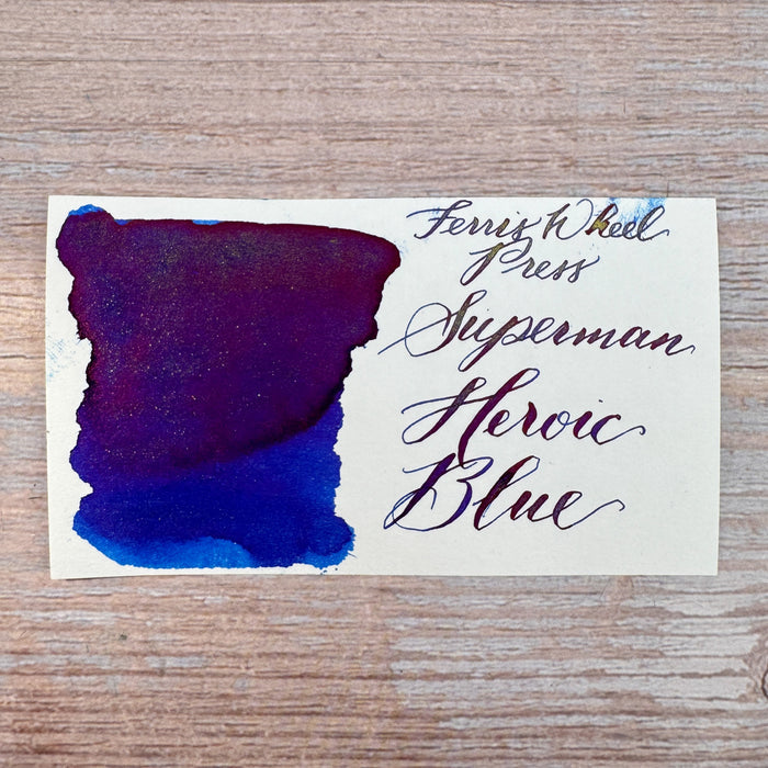 Ferris Wheel Press Superman - Heroic Blue Bottled Ink (Special Edition)