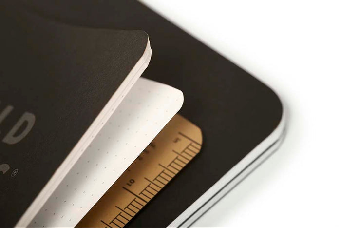 Field Notes | Set de 2 Cuadernos Pitch Black M (Rayas)