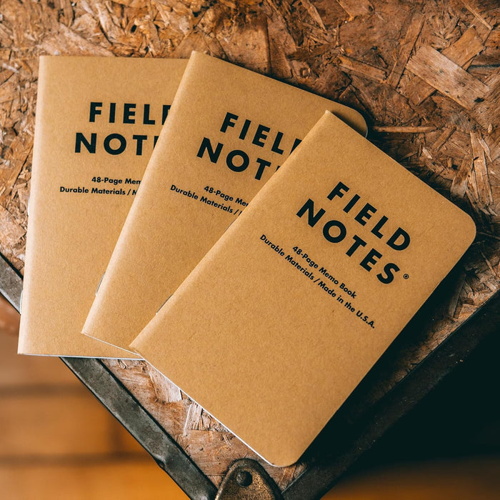 Field Notes | Set de 3 Cuadernos Original Kraft (Rayas)