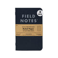 Field Notes | Set de 3 Cuadernos Pitch Black S (Rayas)