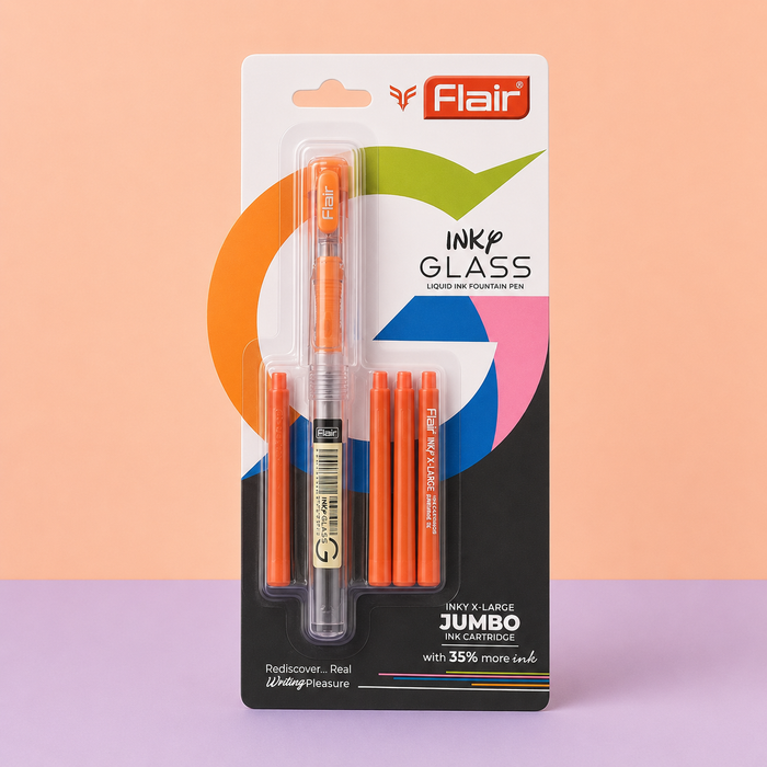 Flair Inky Glass | Fountain Pen | Cartridge System