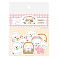 Furukawashiko Flake Stickers - Cherry Blossoms and White Dog