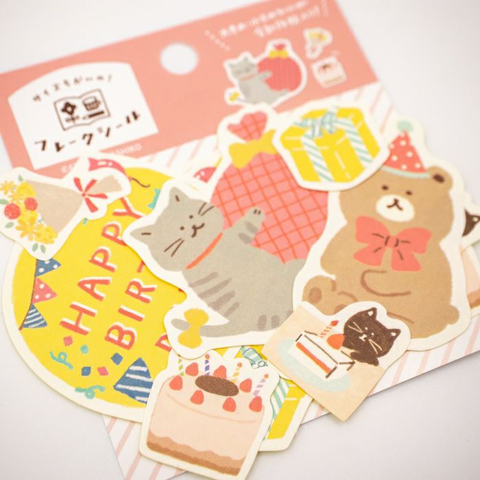 Furukawashiko Flake Stickers - Watashi Biyori - Celebrations