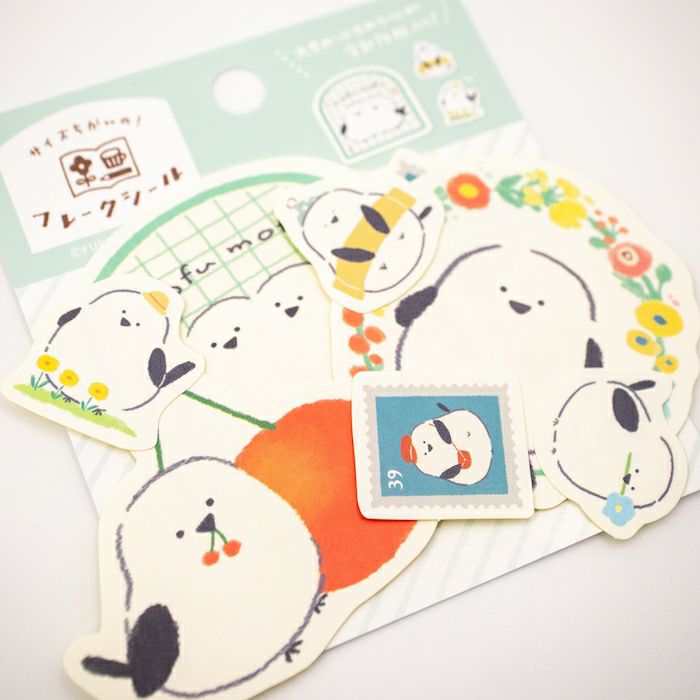 Furukawashiko Flake Stickers - Watashi Biyori - Fluffy Birds