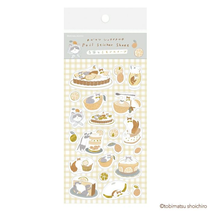 Furukawashiko Foil Sticker Sheet - Lemon Sweets