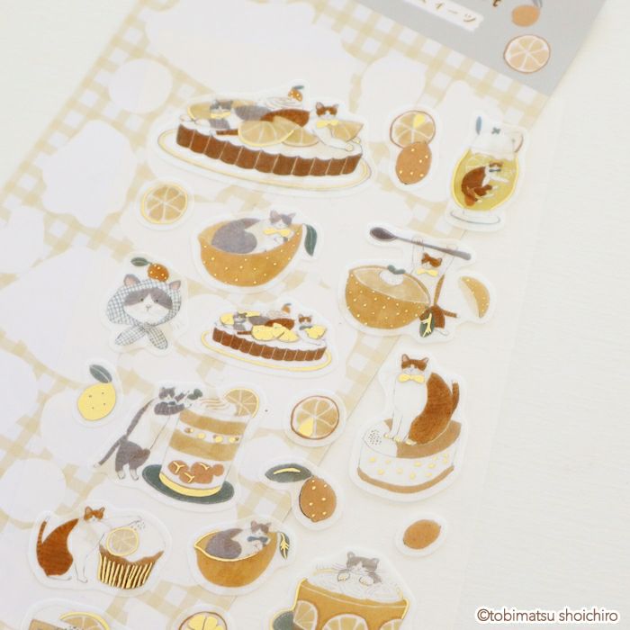 Furukawashiko Foil Sticker Sheet - Lemon Sweets