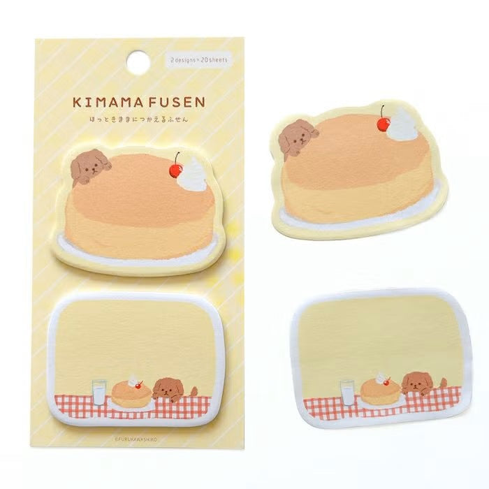 Furukawashiko | Notas Adhesivas Kimama Fusen Cake Dog