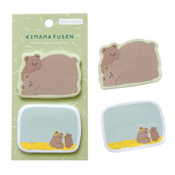 Furukawashiko | Notas Adhesivas Kimama Fusen Rolling Bear