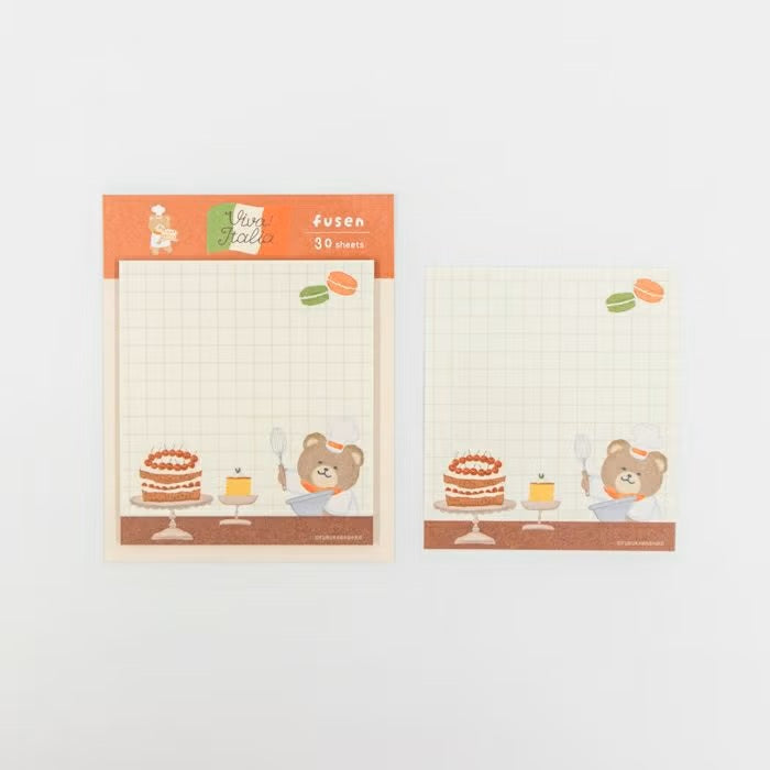 Furukawashiko | Notas Adhesivas Viva Italia Dessert Bear