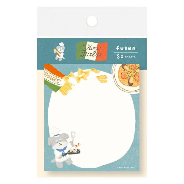 Furukawashiko | Notas Adhesivas Viva Italia Pasta Dog
