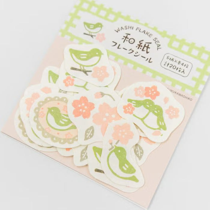 Furukawashiko | Pegatinas Flake Cherry Blossoms and Nightingale