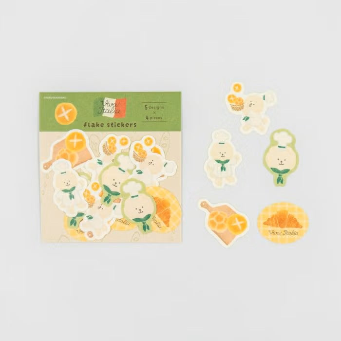 Furukawashiko | Pegatinas Flake Viva Italia Bread Dog