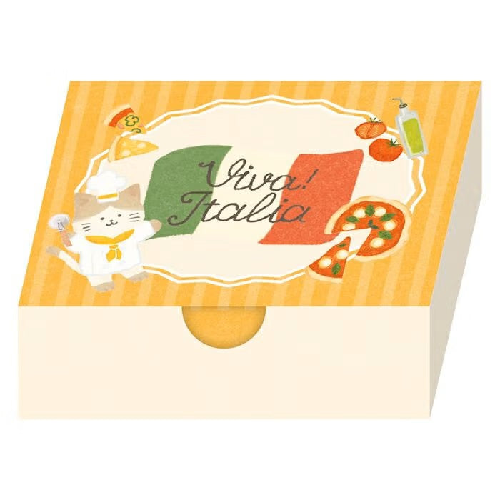 Furukawashiko | Tarjetones en Cajita Viva Italia Pizza Cat