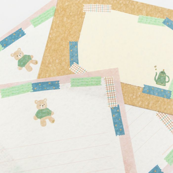 Furukawashiko Today's Letter Set - Knit and Bear
