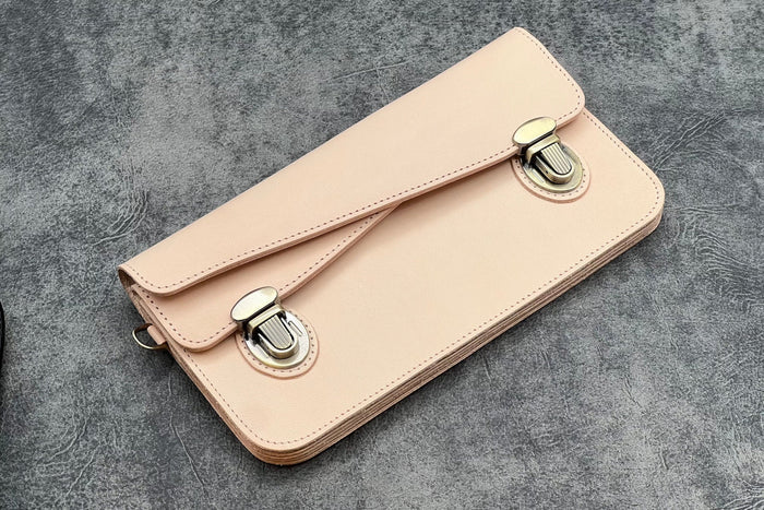 Galen Leather Accordion Pouch / Bag