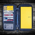 Galen Leather | Funda Leather Zippered Hobonichi Weeks Cover Crazy Horse Navy Blue