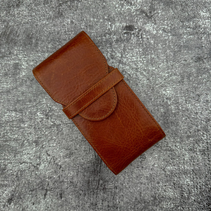 Galen Leather Legacy Collectin TwinFlip Pen Case for 3 Pens
