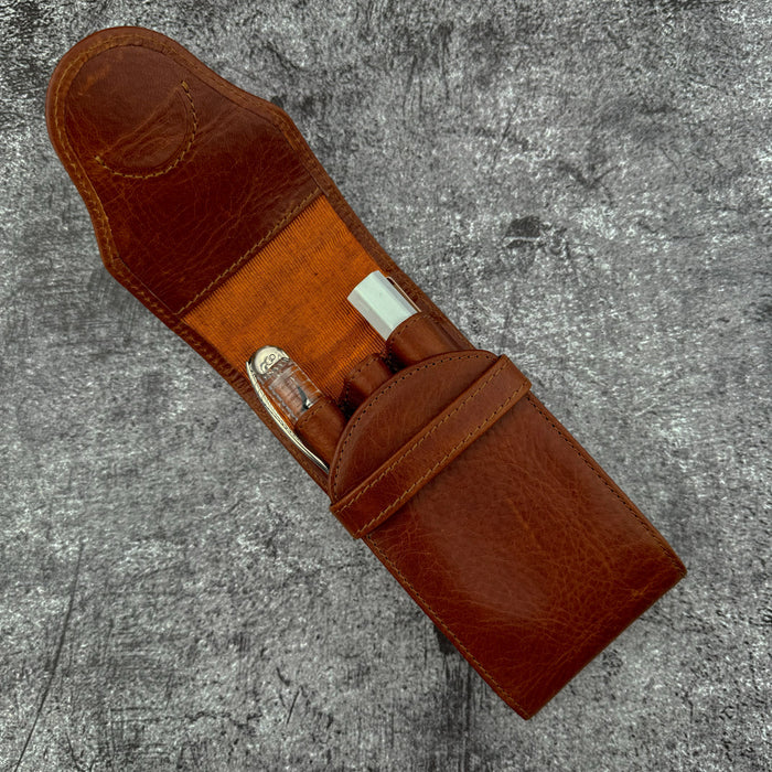 Galen Leather Legacy Collectin TwinFlip Pen Case for 3 Pens