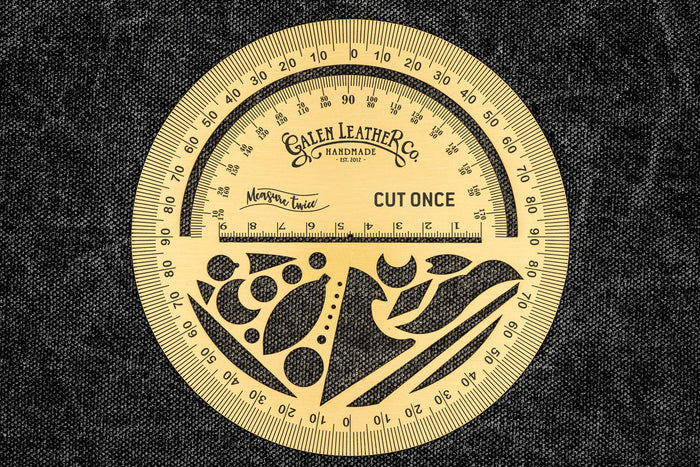 Galen Leather The Circle Master – Brass Master Round Design Companion