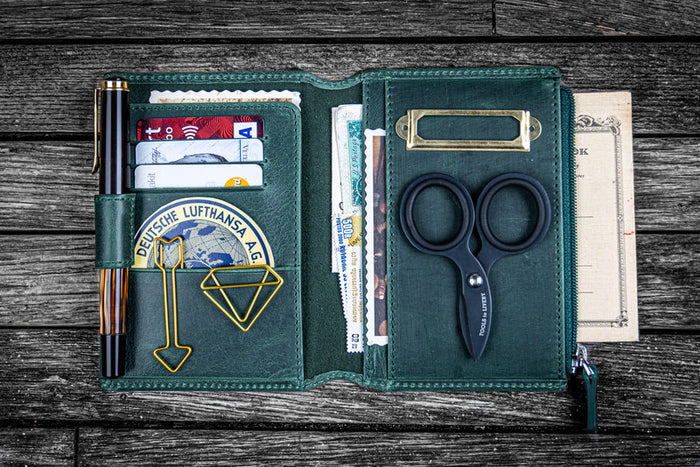 Galen Leather Traveler's Wallet Insert - Passport Size
