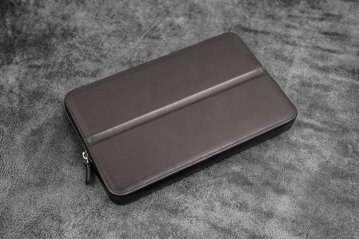 Galen Leather Zippered Magnum Opus 12 Slot Pen Case