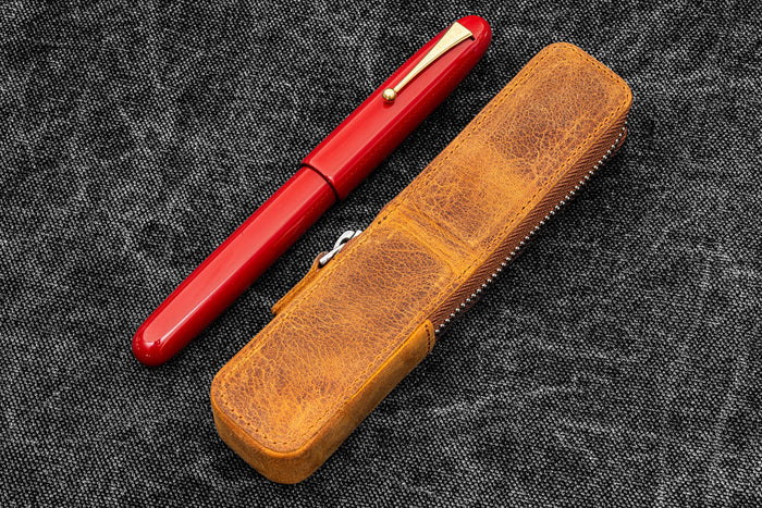 Galen Leather Zippered Magnum Opus Single Hard Case
